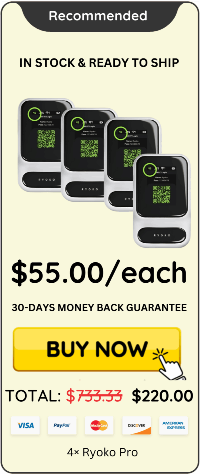 Ryoko Pro package offer price